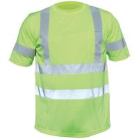 9RUG6 Short Sleeve T-Shirt, Lime, 100% PET, 3XL