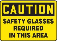 9CK56 Caution Sign, 10 x 14In, BK/YEL, ENG, Text