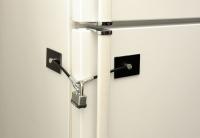 9CK74 Cabinet Lock Kit, 2 x 3 In., Beige