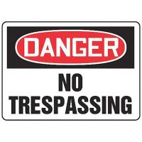 9CMT9 Danger Sign, 10 x 14In, R and BK/WHT, AL