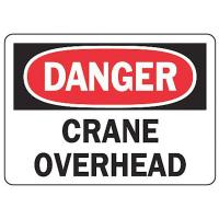 9CN20 Danger Sign, 7 x 10In, R and BK/WHT, ENG