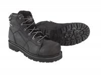 8FTG3 Work Boots, Stl, Mn, 4-1/2, Blk, 1PR