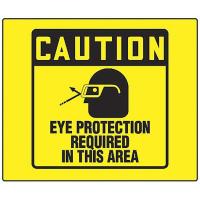 9FG40 Caution Sign, 6 x 8-1/2In, BK/YEL, PS, ENG