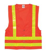 8G337 High Visibility Vest, Class 2, 4XL, Orange