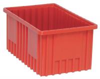 9CYN2 Dividable Container, 16-1/2Lx10-7/8W, Red