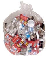 9DDN9 Flat Pack Liner, 10 Gal., Clear, PK250