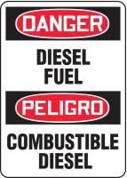 9DLG4 Danger Sign, 10 x 14In, R and BK/WHT, Text