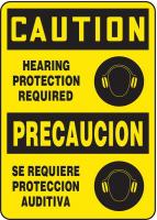 8VPM1 Caution Sign, 14 x 10In, BK/YEL, AL, SURF