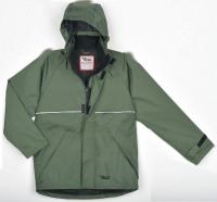 9ANT2 Rain Jacket w/ Detachable Hood, Green, XL