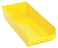 9DUW7 Shelf Bin, 17-7/8L x 8-3/8W, Yellow