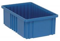 9E066 Dividable Container, 16-1/2Lx10-7/8W, Blue