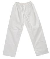 9E120 Disposable Pants, 4XL, White, Elastic Waist