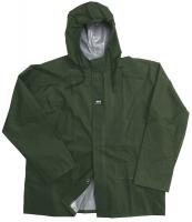 8WCY4 Rain Jacket with Hood, Dark Green, L