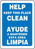 9E563 Maintenance Sign, 14 x 10In, WHT/BL, PLSTC