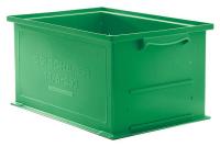 9E658 Stackable Trans Container, 12x19x13, Green