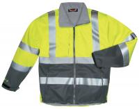 9EGJ6 Breathable Rain Jacket, Hi-Vis Ylw/Grn, L
