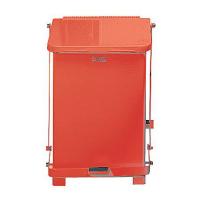 9EUW8 Step-On Container, Square, Red, 30 In H, 40G