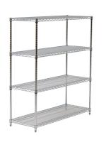 9LEZ0 Wire Shelving Starter Unit, 69 In.H