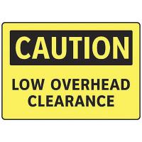 9F851 Caution Sign, 7 x 10In, BK/YEL, ENG, Text