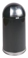 8TUX2 Indoor Waste Receptacle, Round, 12 gal., Wh