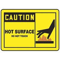 9VYU4 Caution Sign, 10 x 14In, BK/YEL, PLSTC, ENG