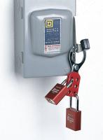 9G466 Lockout Hasp, Standard, 6 Lock, Red