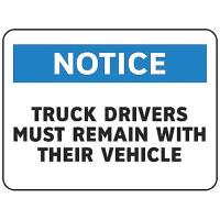 9G578 Notice Security Sign, 10 x 14In, PLSTC, ENG