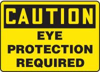 9G764 Caution Sign, 10 x 14In, BK/YEL, Self-ADH