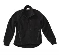 9CM98 FR Fleece Jacket, S, Black