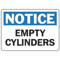 9GDY7 Notice Sign, 7 x 10In, BL and BK/WHT, AL