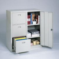 9GFN0 Combo Cabinet, Black, Steel