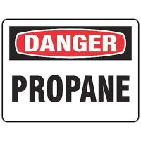 9GFN4 Danger Sign, 10 x 14In, R and BK/WHT, PRPN