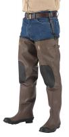 9GV88 Insulated Hip Waders, Mens, Size 10, PR
