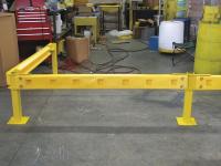 8EV08 Inline Post, Yellow, 36 In
