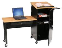 9GY43 Lectern, w/ Workstation, Mobile