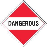 9ECP2 Vehicle Placard, Dngrous, PK10