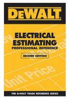9HM48 DEWALT Elect Estimating Prof Ref 2nd Ed