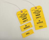 9HN35 Gas Cylinder Perforated Tags, PK100