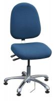 9HT70 Deluxe ESD Chair, Blue, Fabric, 17-22in