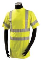 9HU80 T-Shirt, 100% Polyester, Yellow, XL