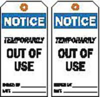 8NCL3 Notice Tag, 5-3/4 x 3 In, Hd Polyest, PK10