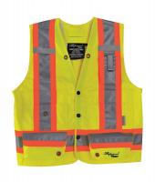 8MTV7 High Visibility Vest, Class 2, XL, Lime