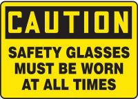 8DGT4 Caution Sign, 10 x 14In, BK/YEL, PLSTC, ENG