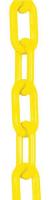 9JD57 Plastic Chain, Yellow, 2 in x 100 ft