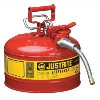 9JFG0 Type II Safety Can, 12 In., Red, 2-1/5 gal.