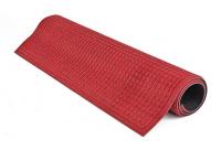 9FEH8 Entrance Mat, Rubber, 5 x 3 ft., Red/Black