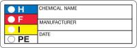 9JHA8 HMIG Label, 1-1/8 In. H, 3-1/8 In. W