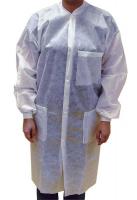 9UHP8 Disp. Lab Coat, 3XL, SMS, White