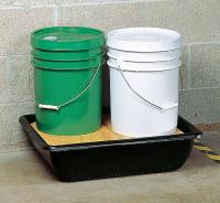 9JW86 Pail Spill Cntnmnt Pallet, 2 Drum