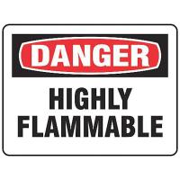 9JYN5 Danger Sign, 10 x 14In, R and BK/WHT, ENG